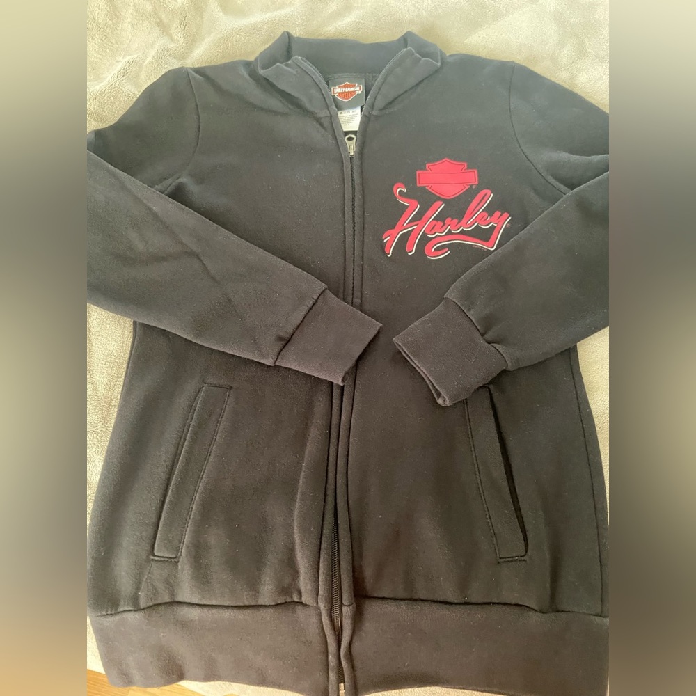 Womens Harley zip up sweatshirt
